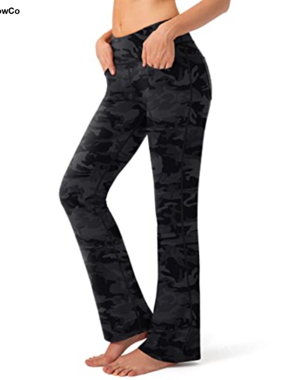 Women's Yoga Pants with Pockets Flare Leggings High Waist Bootcut Work Pants